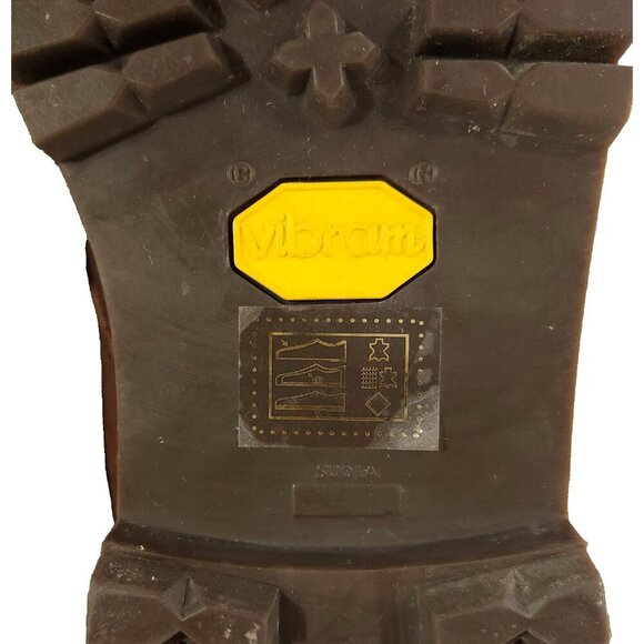 Belstaff Gorge Hiker Boots Size 45 US 12 Mens Brown Leather Shearling $450 - Picture 11 of 16